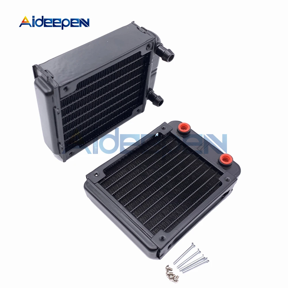 

80/120mm Aluminum Computer Radiator Water Cooler Cooling For CPU GPU VGA RAM Heatsink Exchanger liquid Cooler