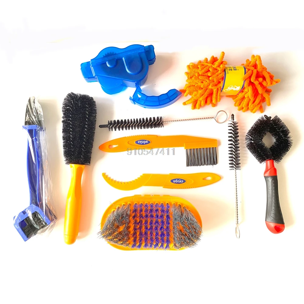 

Bike Chain Cleaner Clean Machine Brushes Cycling Cleaning Kit Bicycle Brush Maintenance Tool for Mountain Road City BMX
