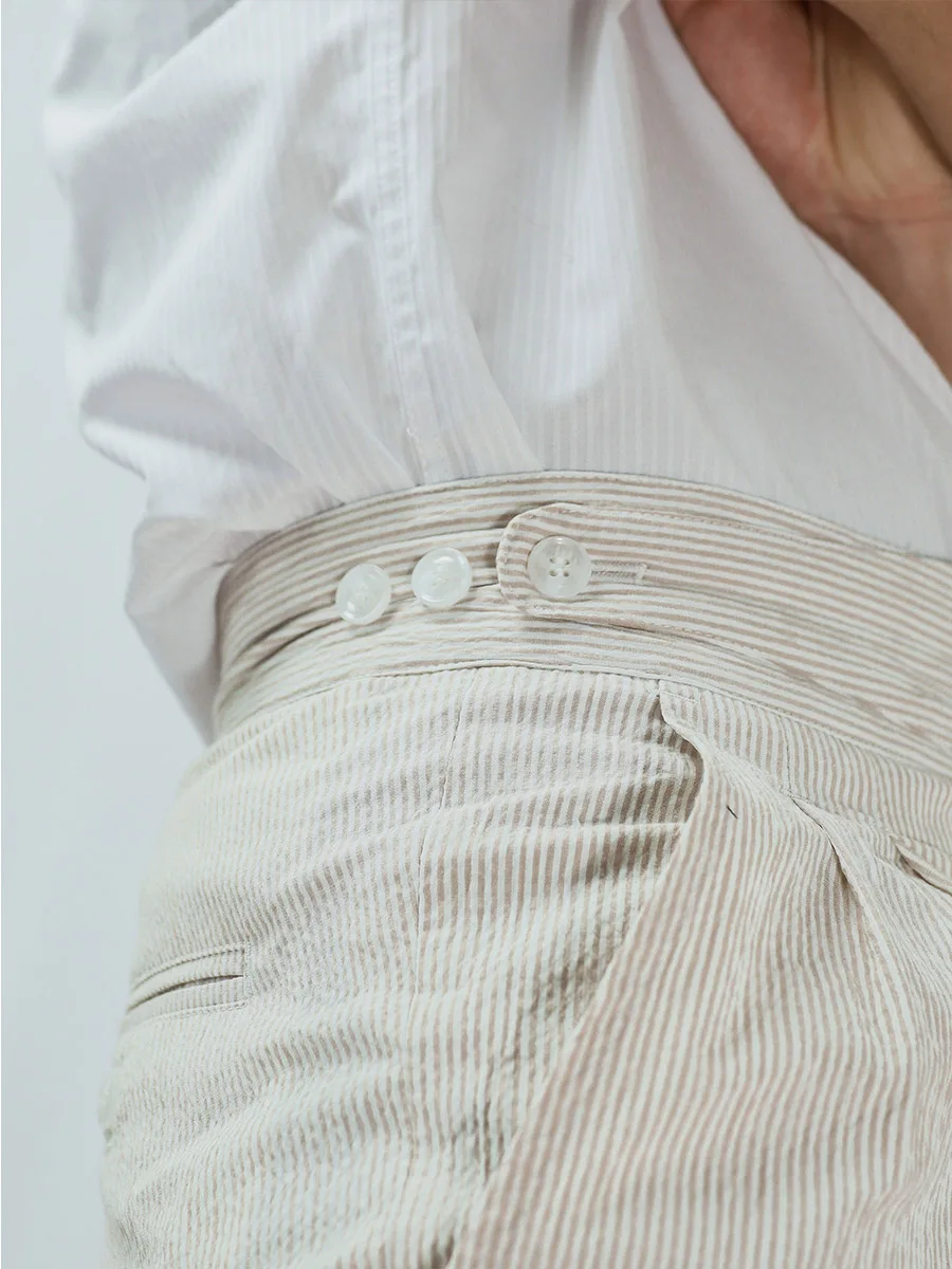 PT homemade 2020 new summer Gurkha shorts men's seersucker gentleman's casual pants fashion man knee length