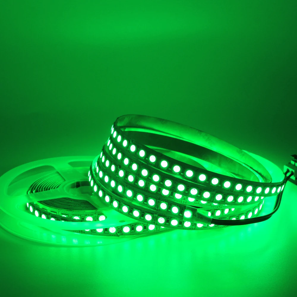 5 м Водонепроницаемая светодиодная лента 5050 SMD 600 светодиодный s гибкий 120 светодиодный/М лента Черная печатная плата 12 В для внутренней кухни теплый белый/rgb