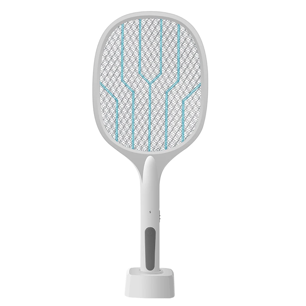 

Racket Portable Mosquitos Killer Pest Control Electric Mosquito Swatter 3 Layers USB Rechargeable Home Fly Bug Insect Zapper