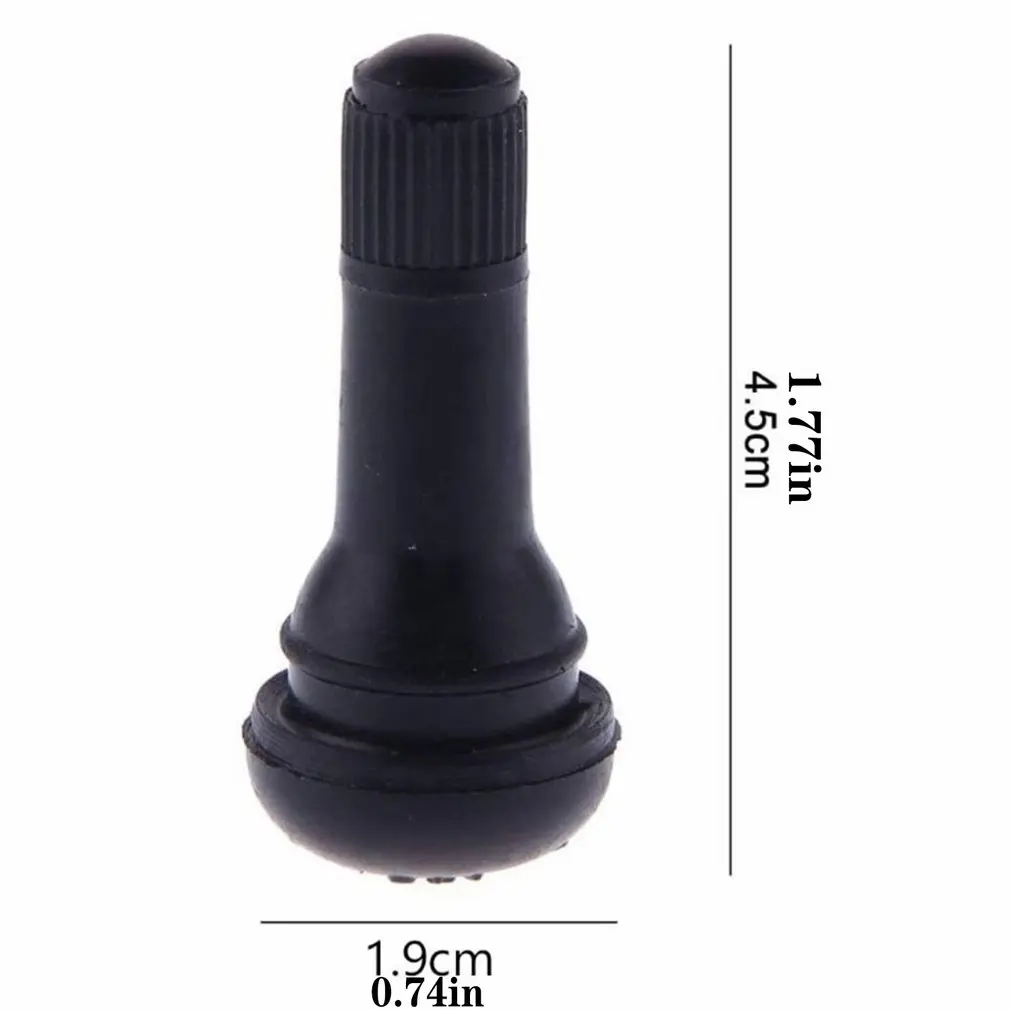 

TR413 40 Pieces Car Tire Tubeless Valve Cap Tire Valves Rubber Tire Universal Durable Tire Valve Stem Set
