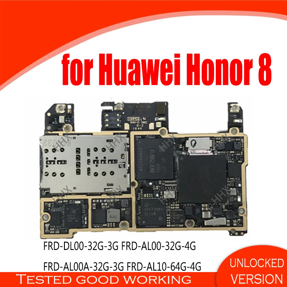 Фото Оригинальный Для Huawei Honor 8 материнская плата FRD DL00 32G 3G AL00 4G AL00A для honor