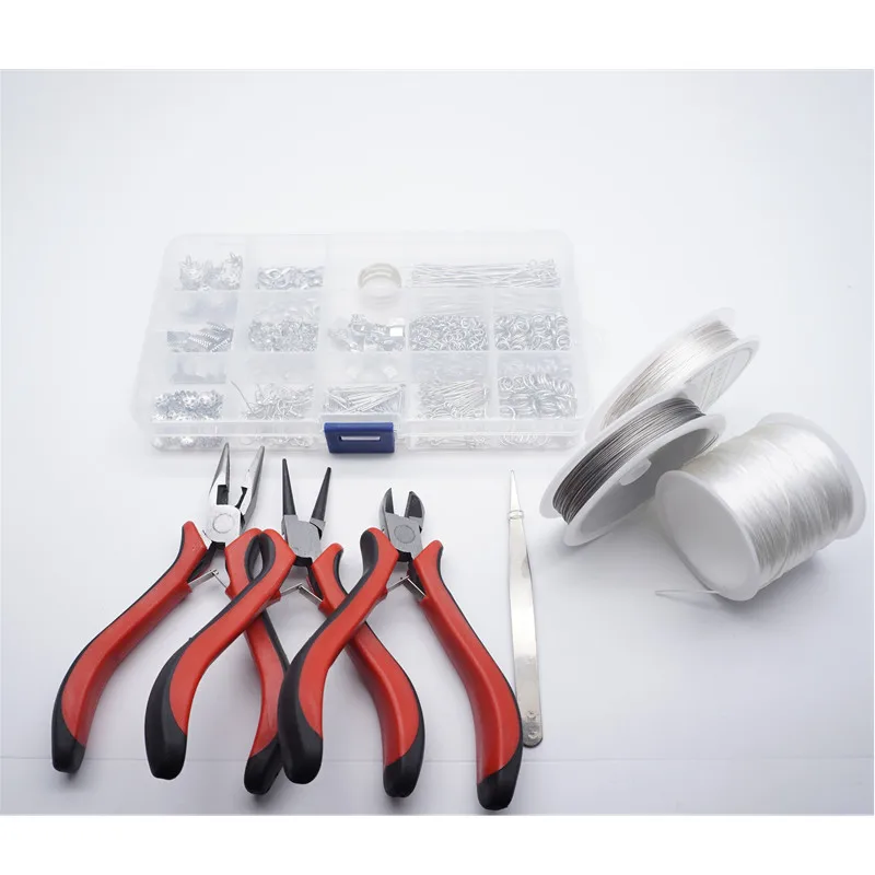 Набор бисера карабины/соединительные кольца/булавки/колпачки/лента зажим