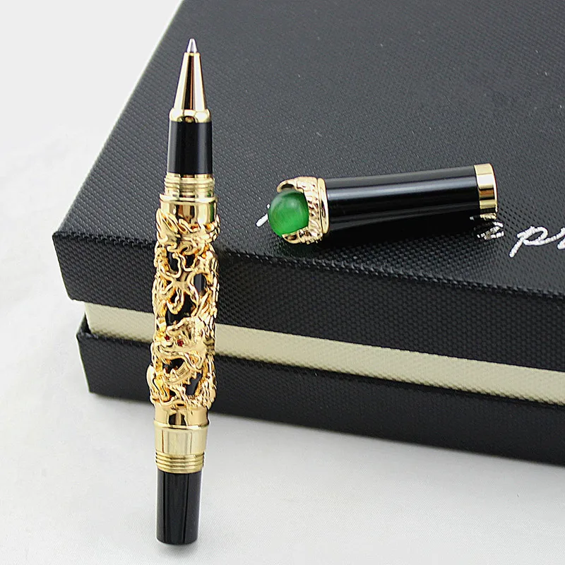 

JINHAO GOLDEN DRAGON KING PLAY PEARL ROLLER BALL PEN RED PEARL OVERLORD green PEARL
