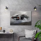 Автомобильные задние фонари в тумане без рамки, настенный художественный принт, Картина на холсте, постеры и принты в скандинавском стиле, настенные картины