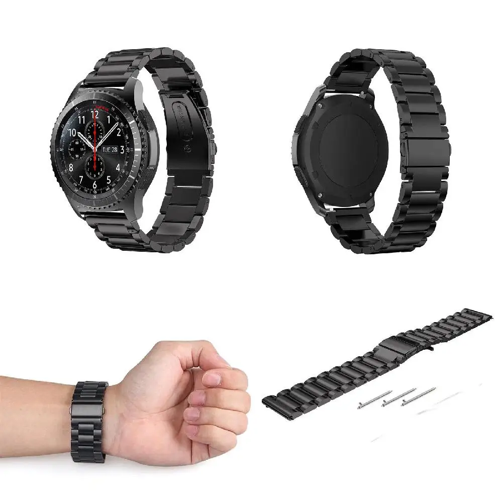 

Ремешок из нержавеющей стали для Samsung Gear S3 Classic, металлический браслет для наручных часов, 22 мм