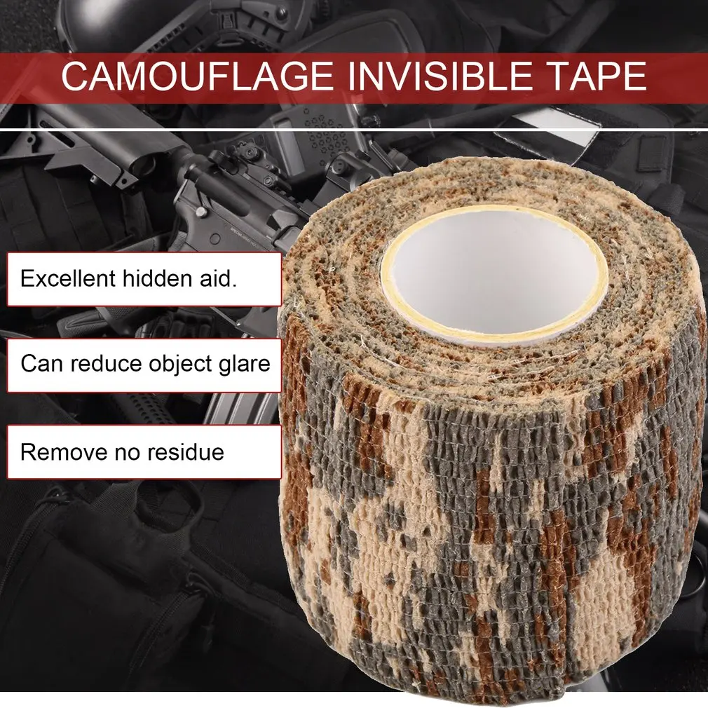 Прочный рулон мужской армейский клей Камуфляжная Лента Stealth Wrap наружный походный