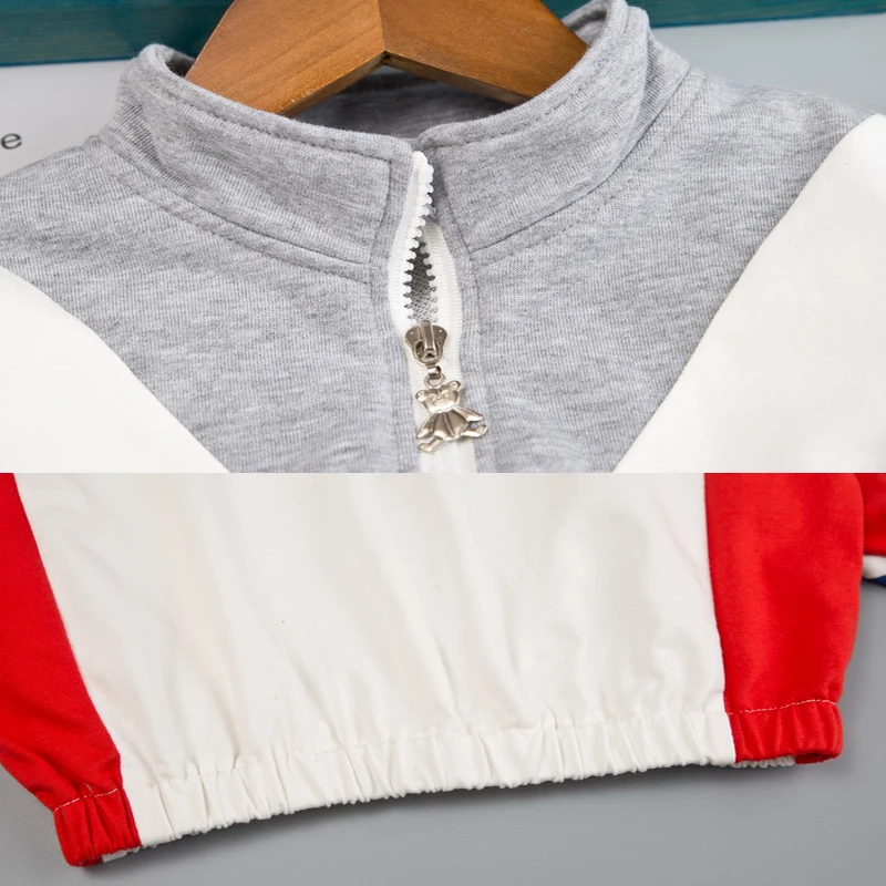 Kids Clothes Boys 2-Piece V Sweatshirt + Cotton Pants with Side Stripe Set Children Toddler Boy Spring Autumn Clothing | Детская одежда