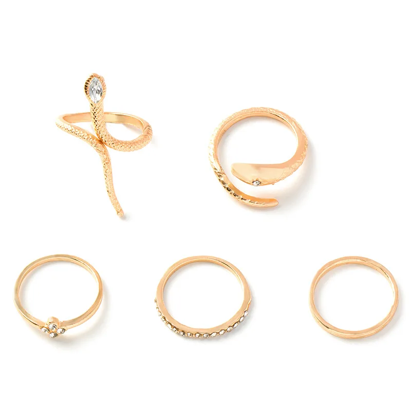 Кольцо в виде змеи для женщин и девушек винтажное простое модное кольцо с