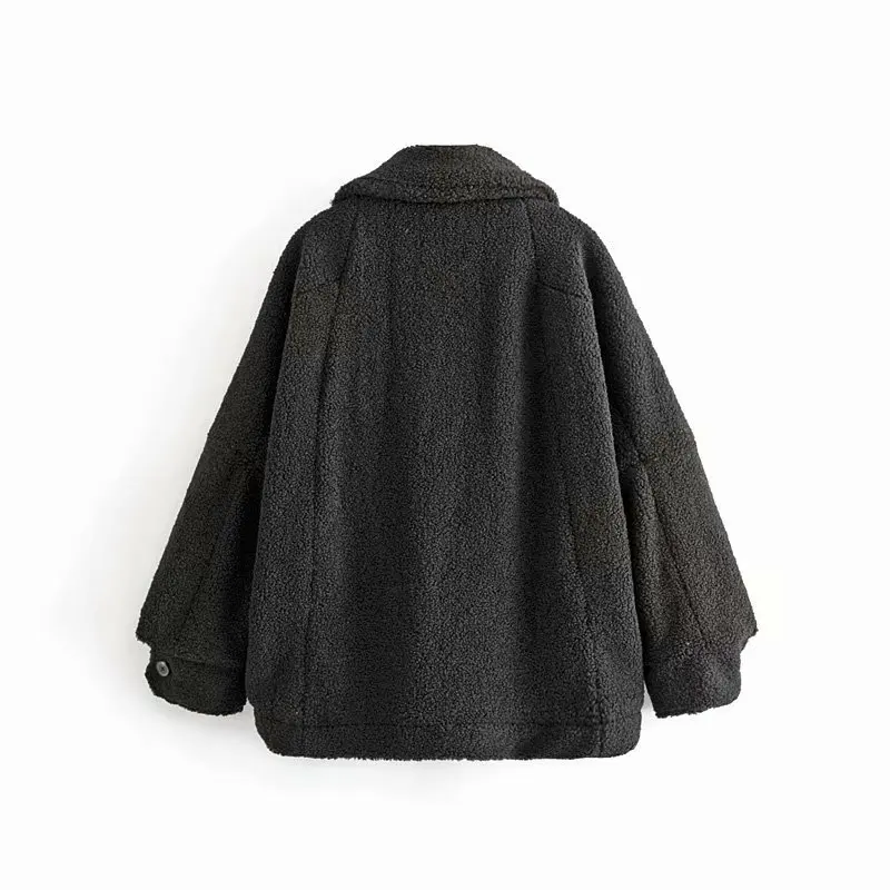 Эффект европейской и американской моды пальто с мехом AAZZ80-9502
