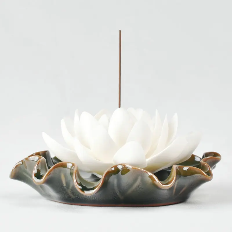 Пластина для подключения курильницы керамическая Будда подставка лотоса