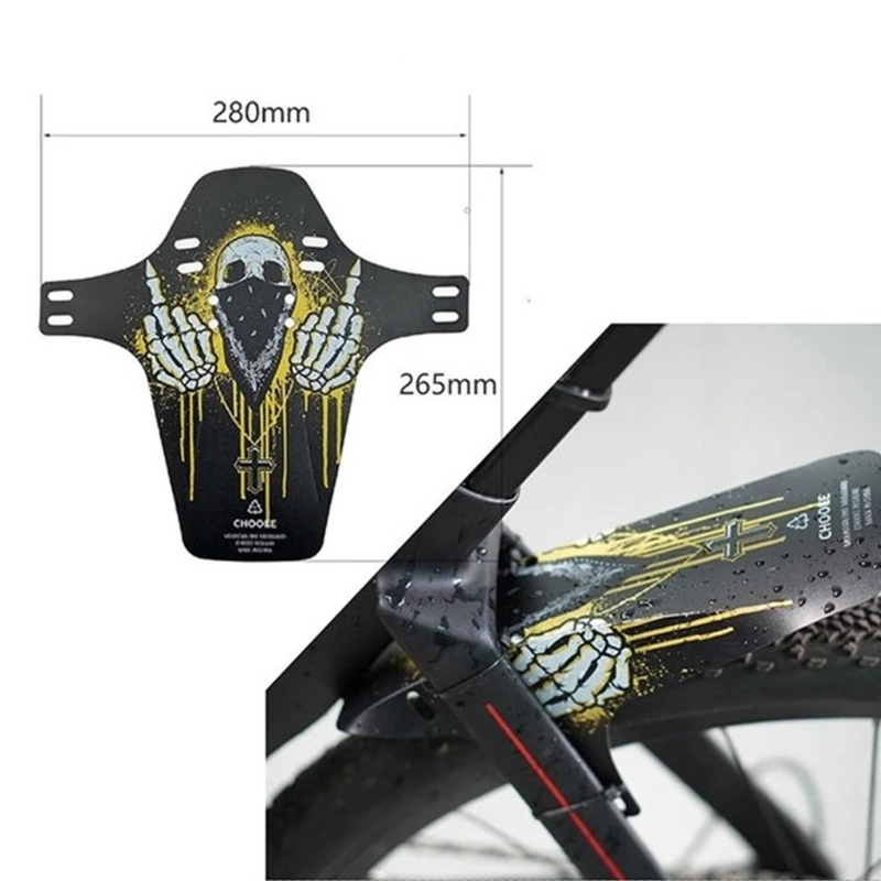 

69HD Available MTB Fender Bike Fender Ultrathin Bicycle Mudguard With Cable Ties Bike Front and Rear Compatible Mudguards