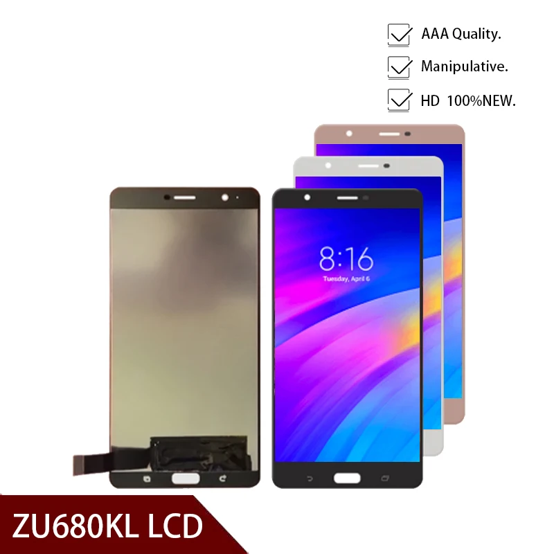 6 8 "Оригинальный сенсорный ЖК-экран для ASUS Zenfone 3 Ultra ZU680KL дигитайзер в сборе Asus
