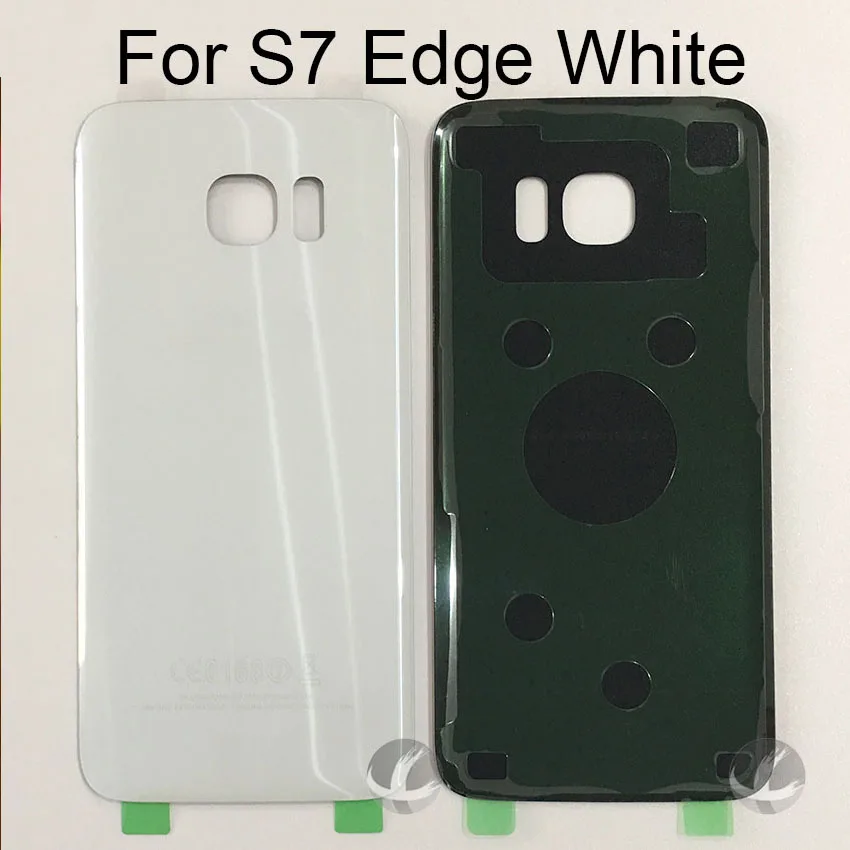 Задний стеклянный корпус + клей для samsung Galaxy S7 Edge G930 G935F G9350 задняя панель Крышка