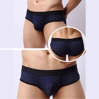 sexy low waist u convex bulge pouch briefs mens acrylic mesh brief underwear 3 colors underpants m xl high quality