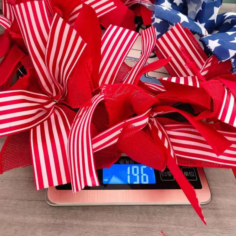 

American Independence Day Celebration Garland Stars and Stripes Garland Home Furnishing Fabric Decoration Garland 30CM