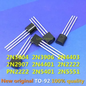 100pcs/lot 2N3904 2N3906 2N4403 2N2907 2N4401 2N2222 PN2222 2N5401 2N5551 TO-92 TO92 transistor