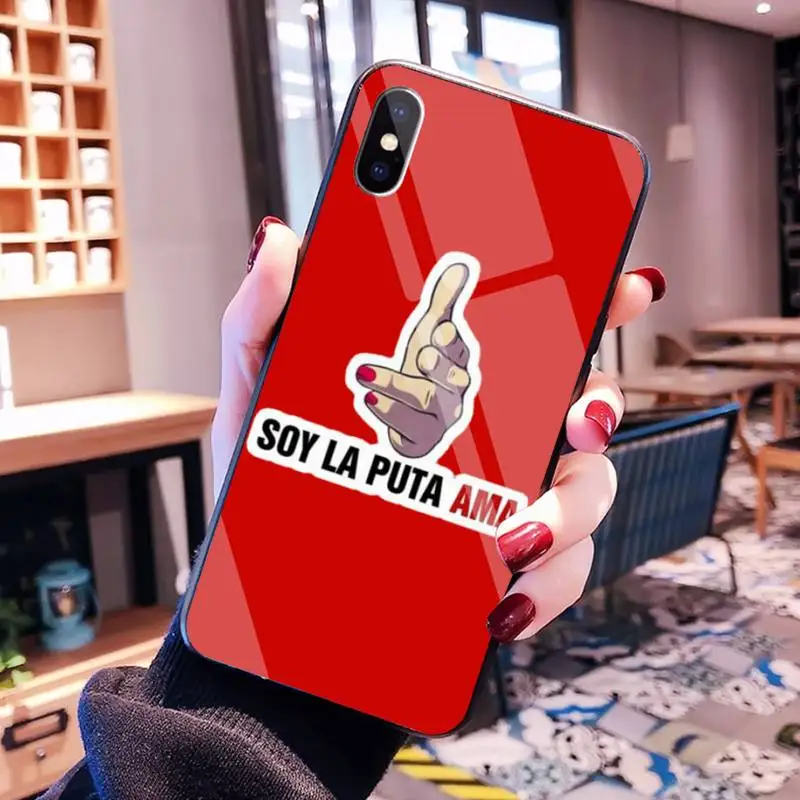 Чехол для телефона из закаленного стекла iPhone 11 Pro XR XS MAX 8X7 6S 6 Plus SE 2020 | Мобильные