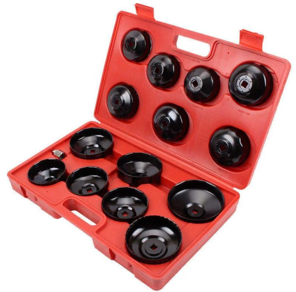 15 Pcs Universal Oil Filter Wrench Kit Changing Oil Filter Tools Set