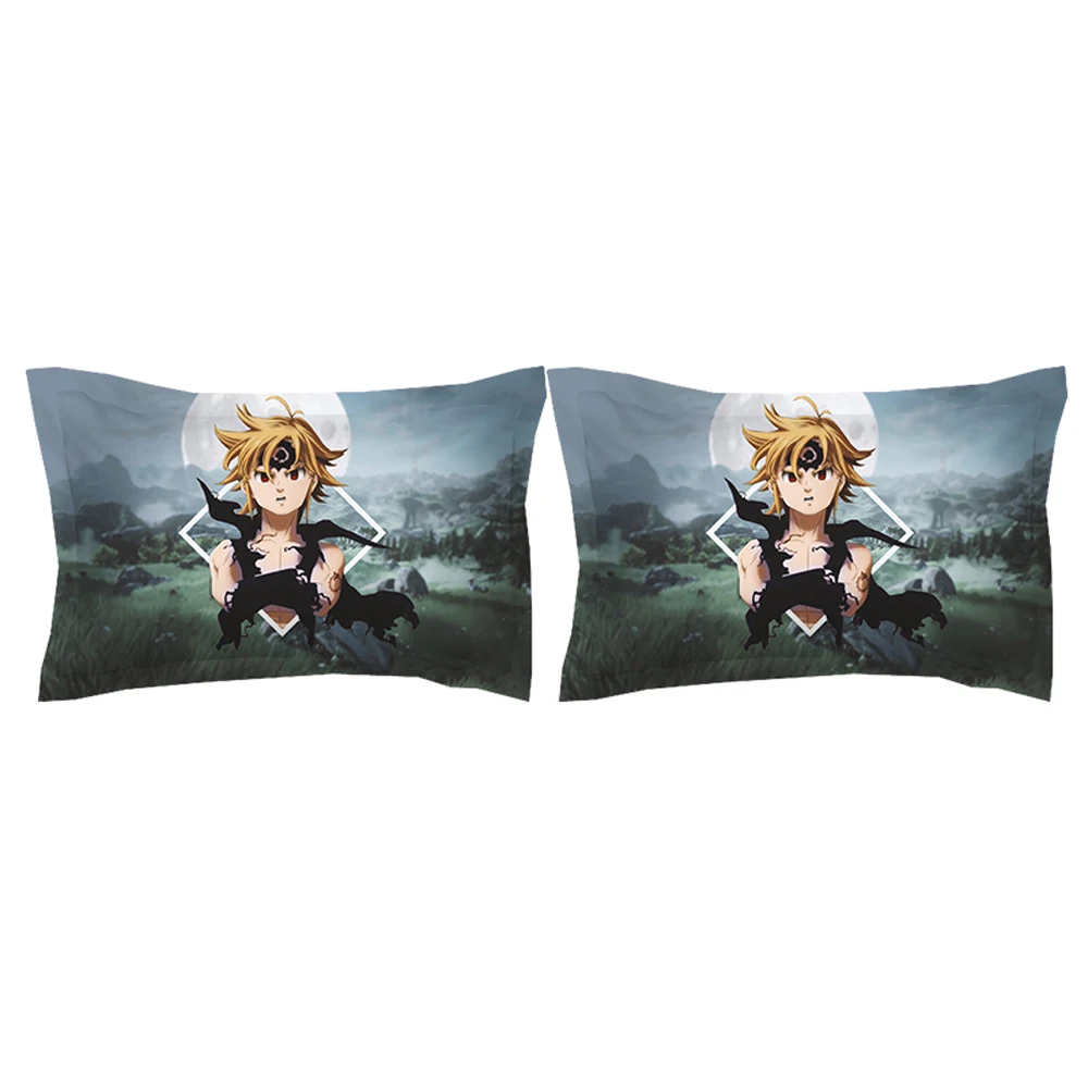 

Japanese Anime Teen Boy Bedding Twin Full Queen Super King Single Double Size Duvet Cover with Pillowcase The Seven Deadly Sins