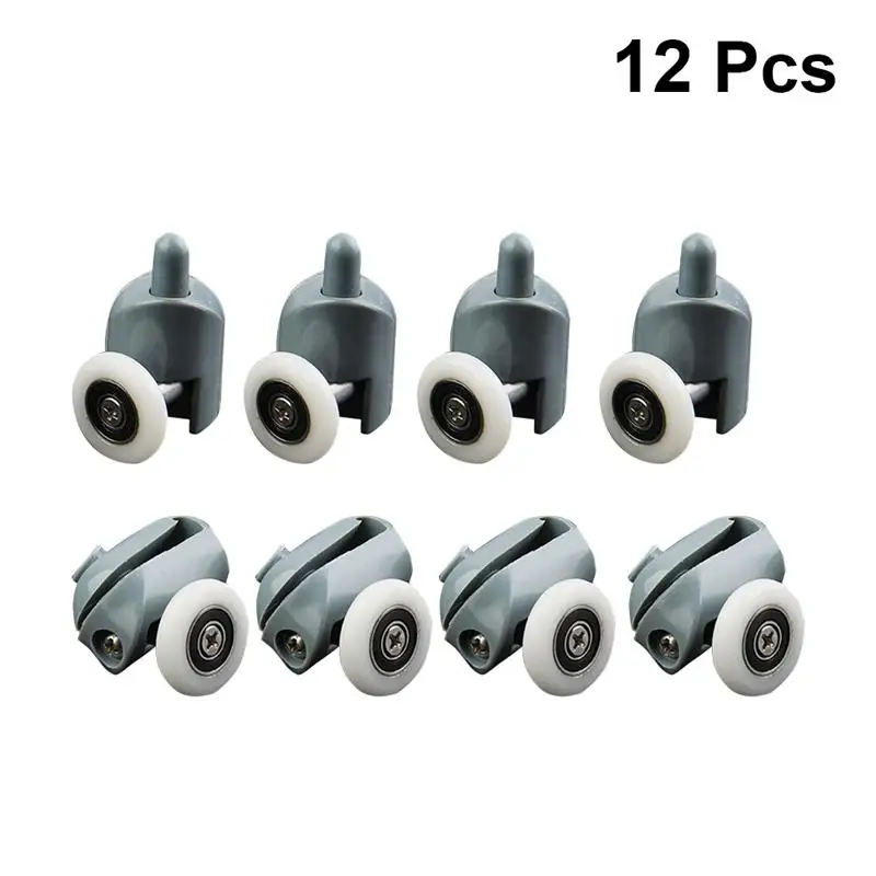 12 шт. Сменные одноколесные дверные бегуны 25 мм душевые двери колеса раздвижные