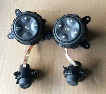 1set black Кнопочный переключатель рулевого колеса для Mercedes W221 S300 S350 S400 S500 - Color: 1set black