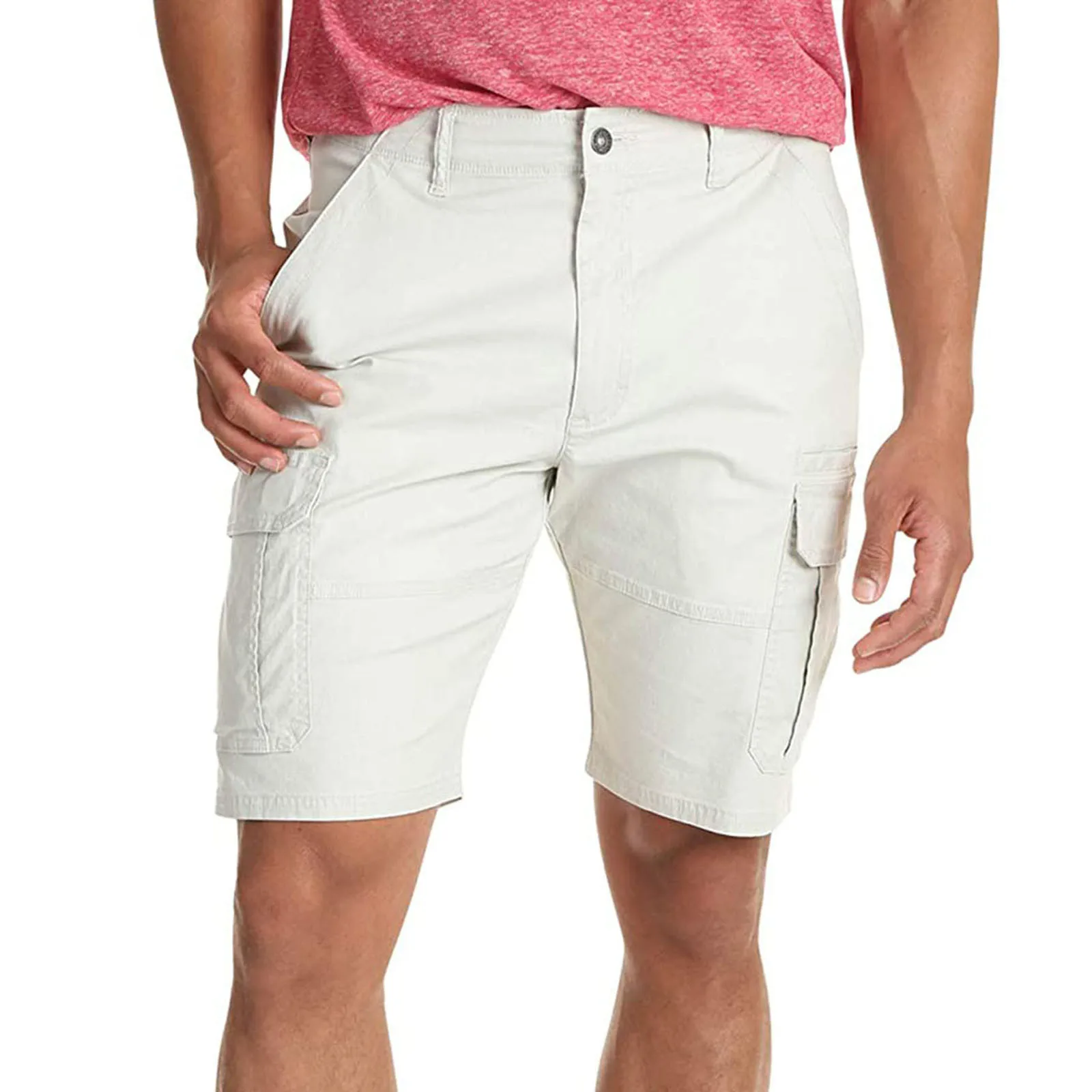 

Fashion Men's Pocket Zipper Resilience Leisure Time Tooling Short Pants Pantalones Cortos Bermuda Homme Men Shorts Шорты Женские