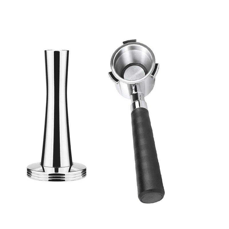 

Coffee Bottomless Portafilter and Tamper for Delonghi EC680 Filter 51MM Stainless Steel Replace Coffee Accessories