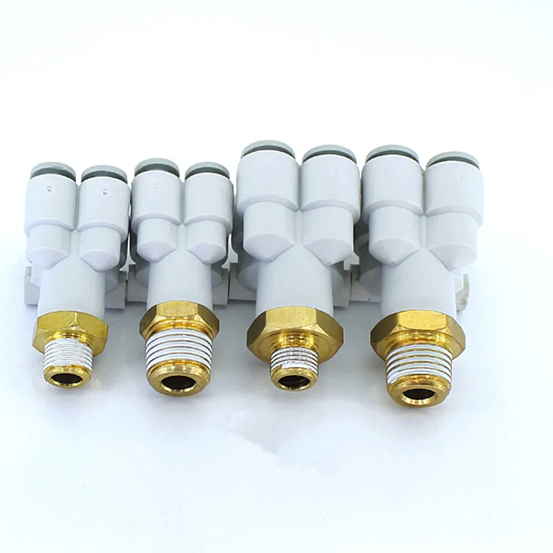 KQ2UD/ kb2ud04-01s 04-02s внешняя резьба пятистороннее Пневматическое соединение PU для труб