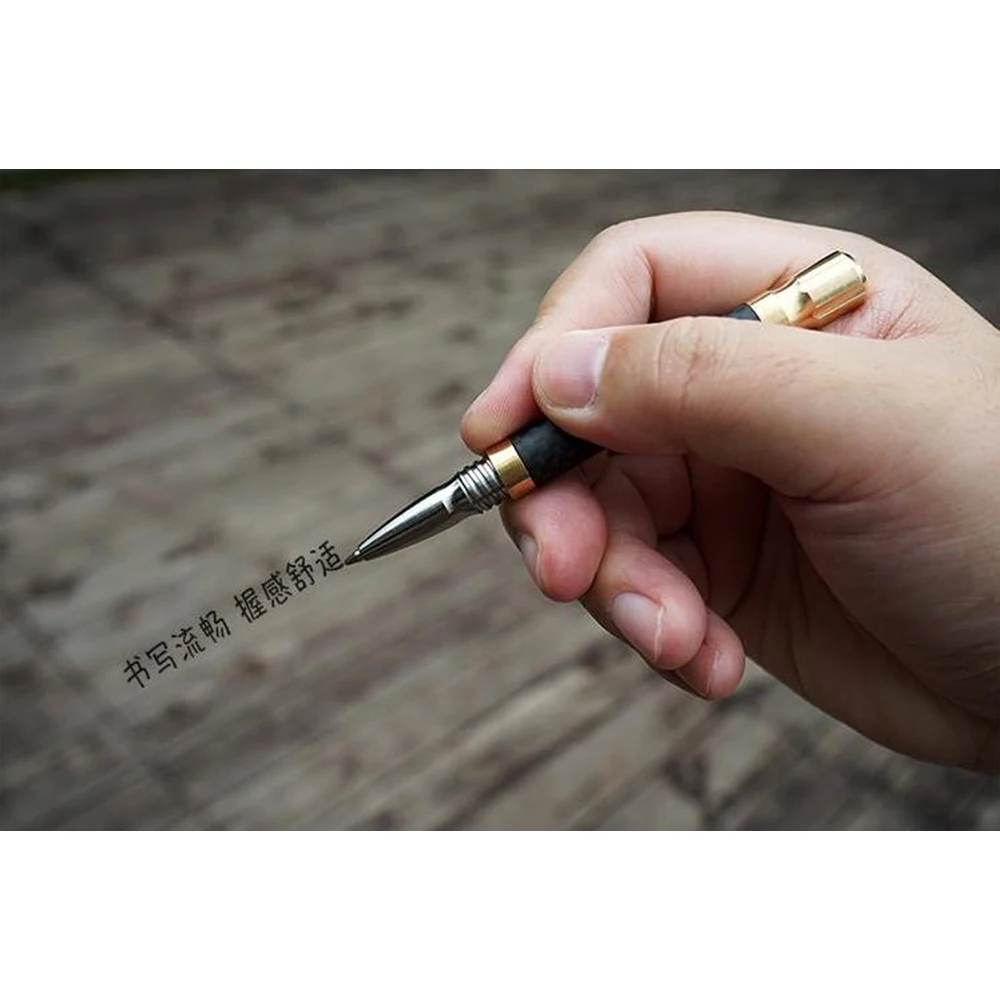 Роскошная ручка из углеродного волокна с зажимом титанового сплава