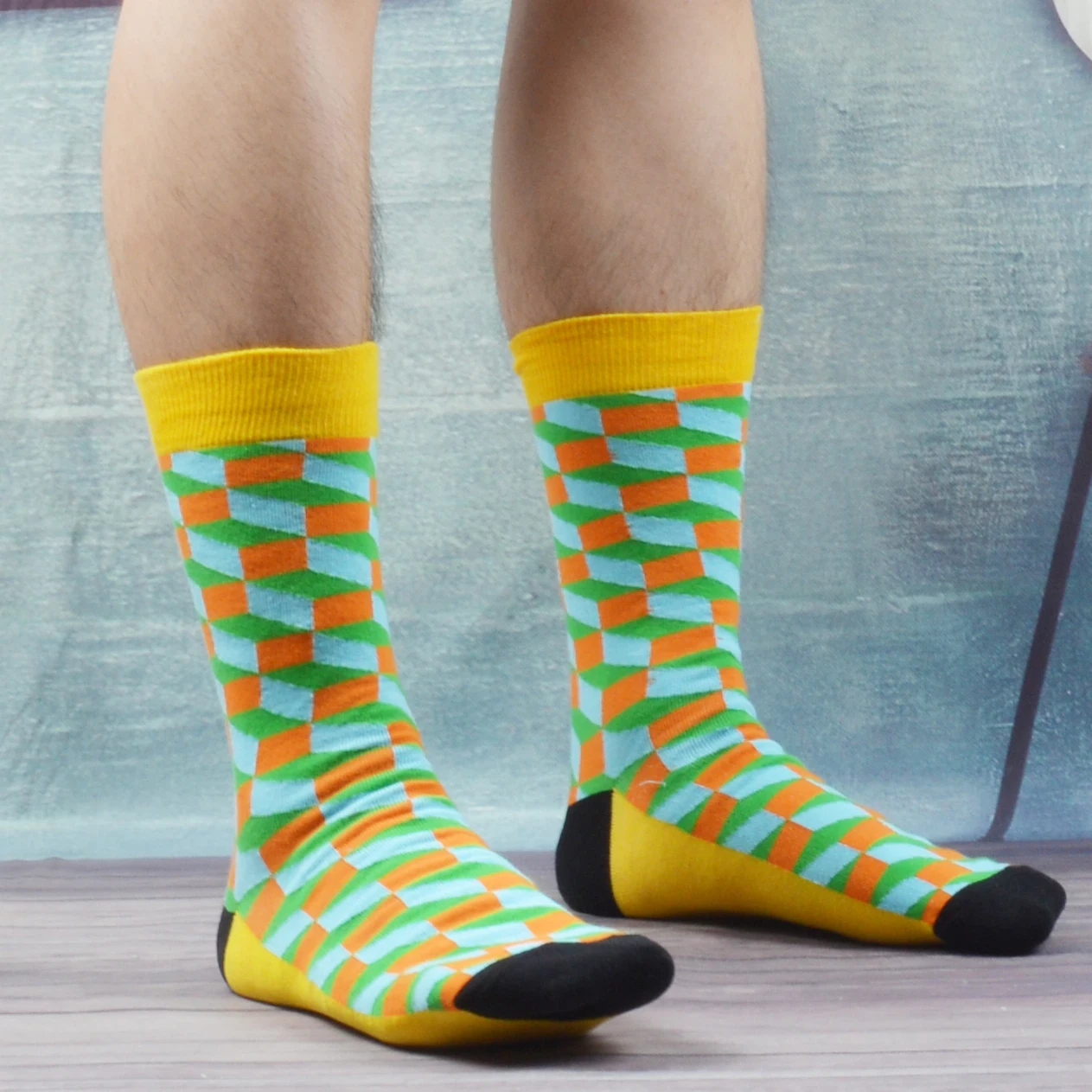 Носки SANZETTI 8 парт/лот мужские повседневные носки из чесаного хлопка удобные с