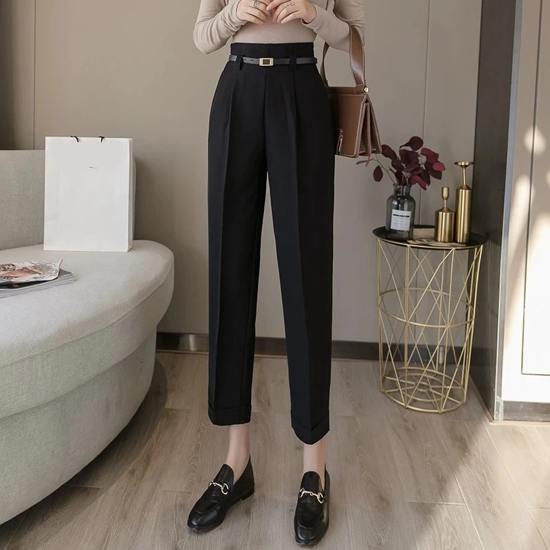 

Summer and autumn style ladies dress pants waist bag 2020 new elegant office ladies trousers
