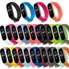Ремешок силиконовый для Xiaomi Mi Band 6, сменный Браслет из ТПУ Для Xiaomi Band 6 Mi Band 6, разные цвета запястья