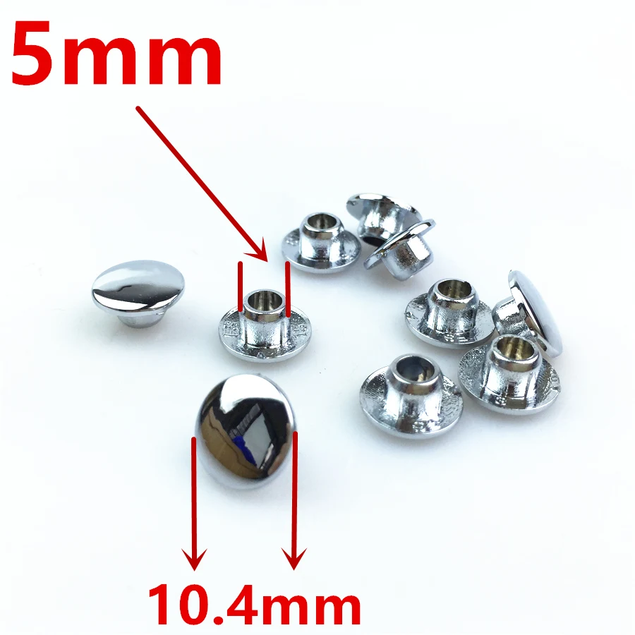 

25pcs for Sharp Cool EN Handle Cover Decorative Cover Scooter Rearview Mirror Screw Cover Silver Cover M6/M5