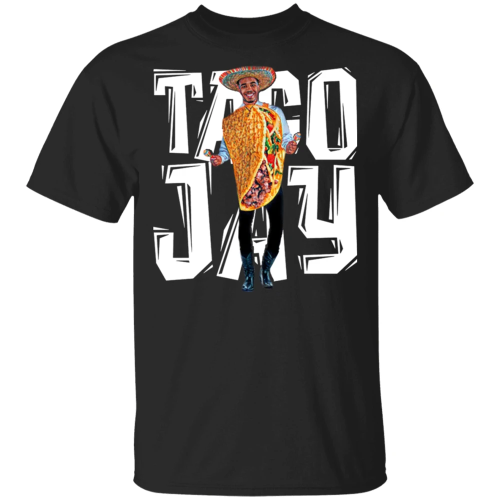 Jayson Taco Jay 1Nba футболка черно темно синяя для мужчин женщин унисекс свободная