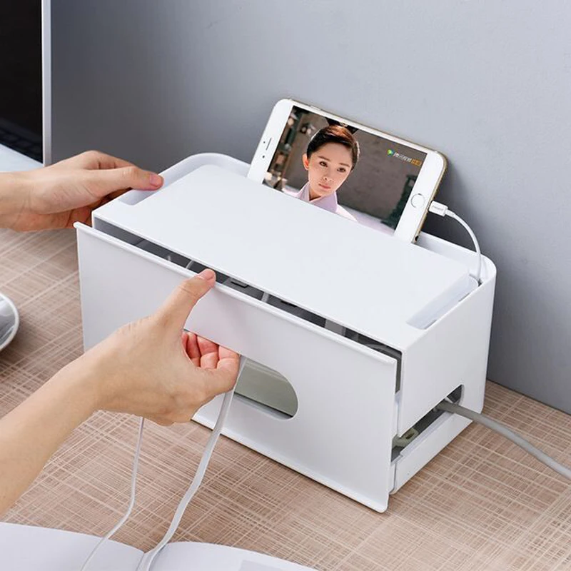 Ящик для хранения кабеля сетевой органайзер сетевых кабелей Органайзер с