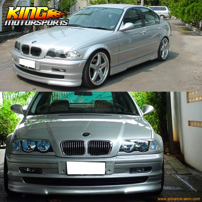 Fit For 1999 2000 2001 BMW E46 3 Series 4Dr Sedan H2 Style Front Bumper Lip Urethane Global Free Shipping Worldwide | Автомобили и
