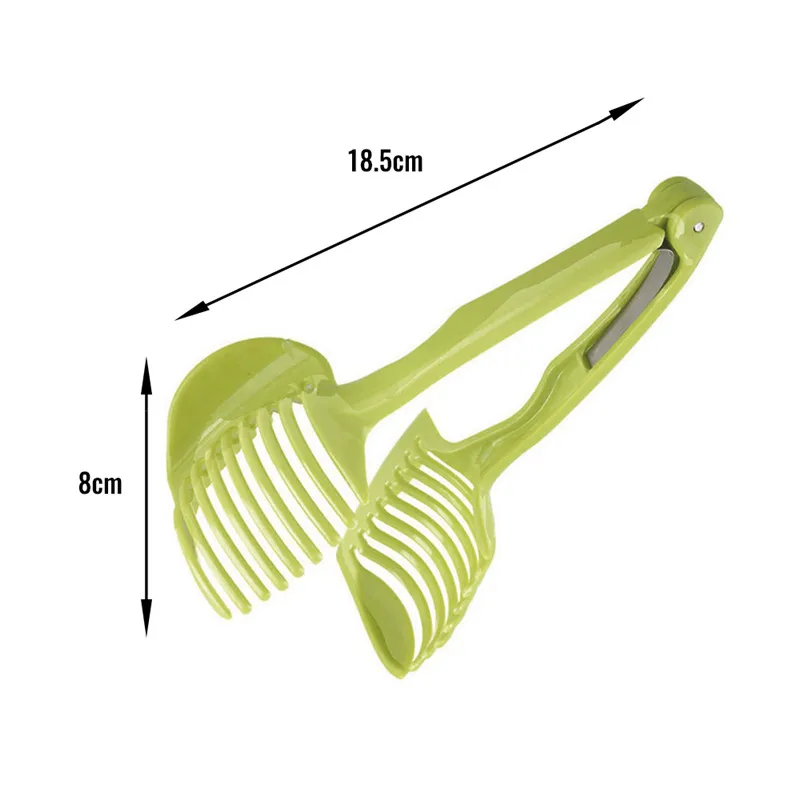 Plastic Hand Slicer Potato Tomato Cutter Tools Lemon Round Slice Clip Fruit Splitter Cutting Holder Kitchen Accessories | Дом и сад