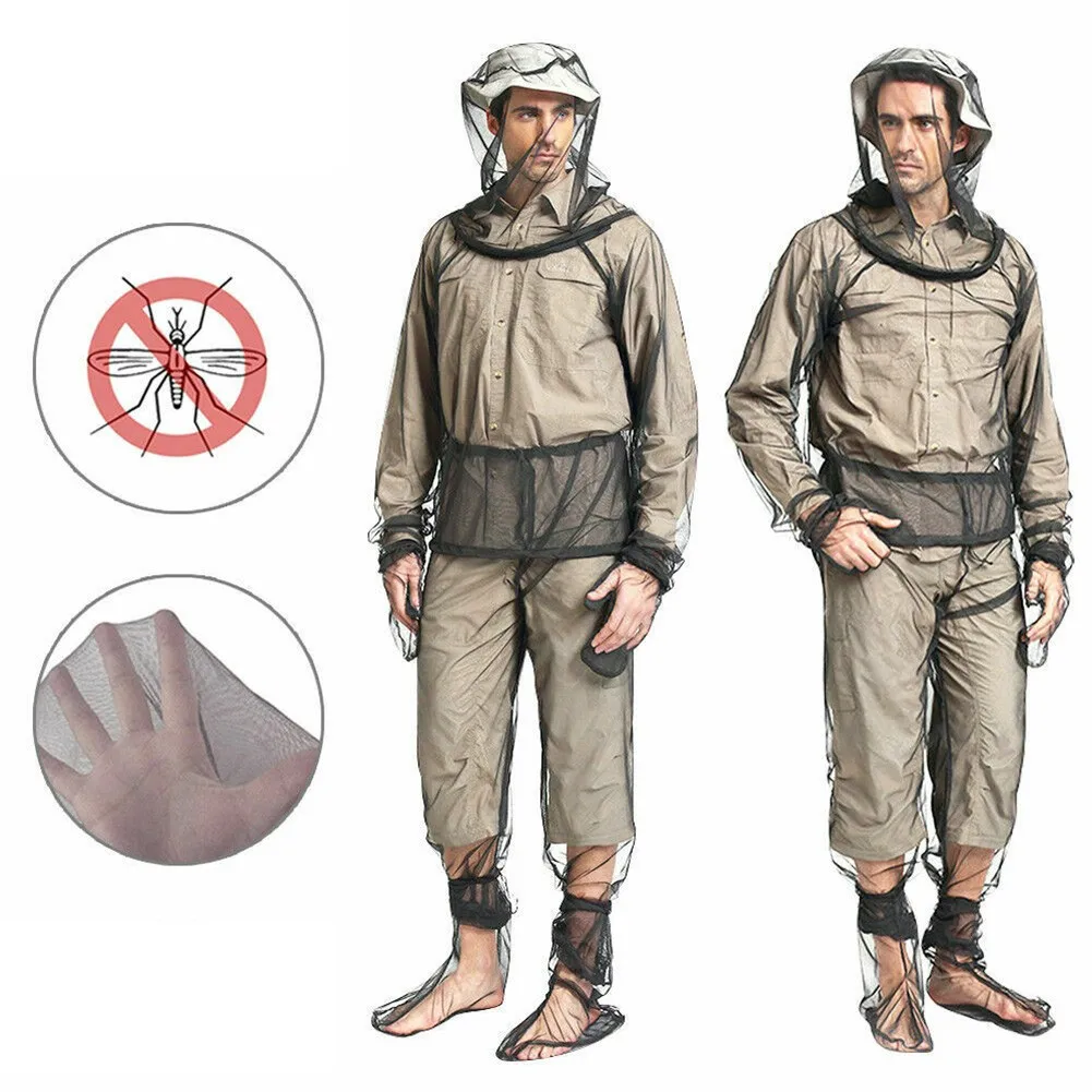 

Outdoor Men's Fishing Anti-mosquito Clothing Mesh Anti-insect Clothing Leisure Breathable Camping Anti-mosquito Jacket Suit