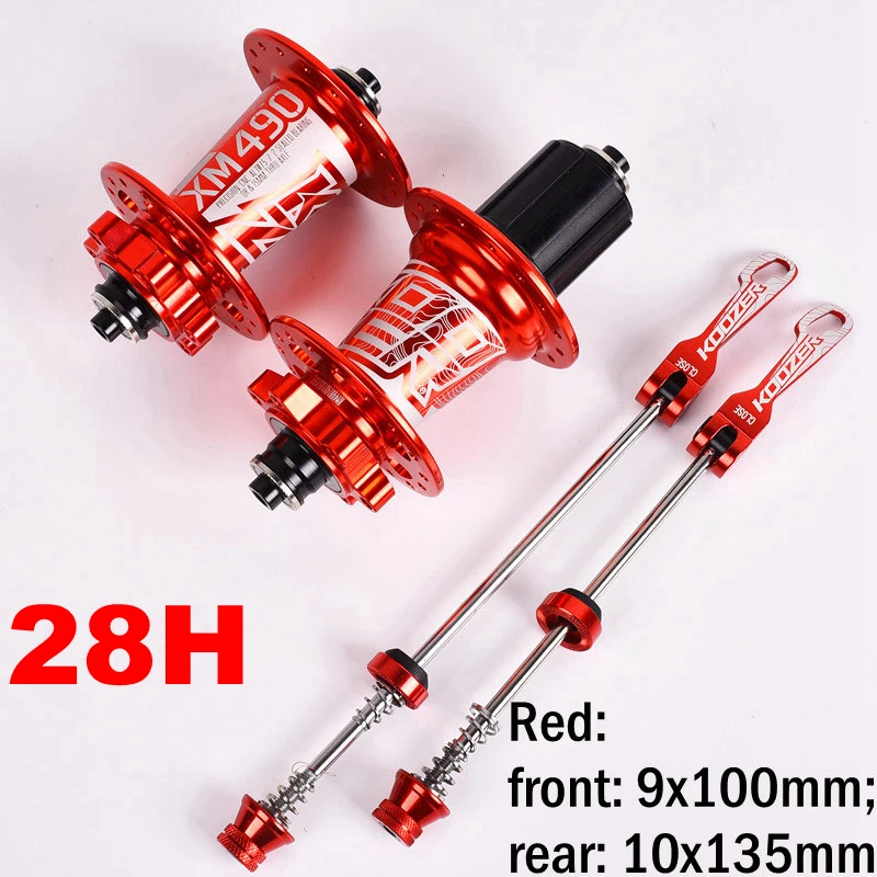 Koozer XM490 черный 28/32/36H отверстия дисковый тормоз концентратор 4 герметичный подшипник MTB горный велосипед концентраторы QR через ось Quick Release