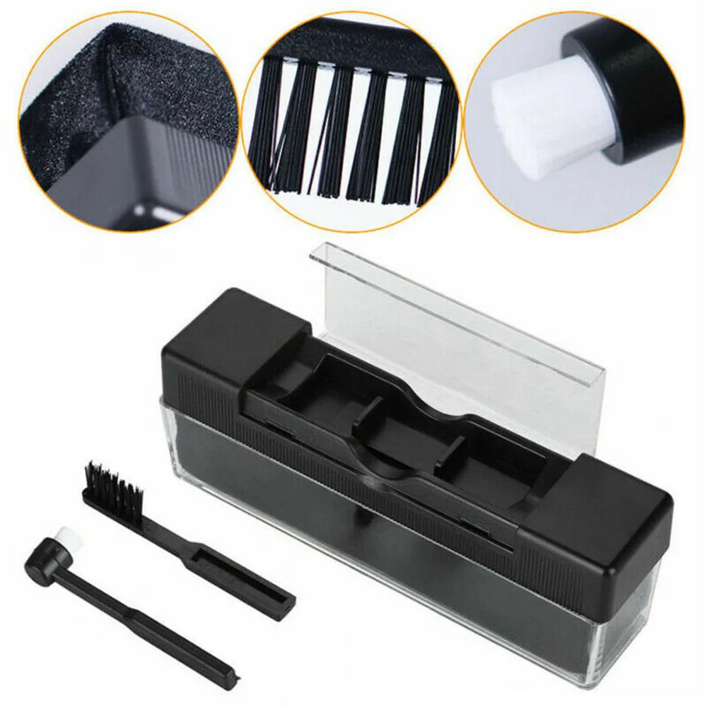 

ABS+Velvet Vinyl Record/DVD/VCD Cleaning Brush Set Stylus Velvet Anti-Static Cleaner Kit Removal Dirt/Stains/Fingerprints/Charm