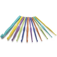 12pcs colorful plastic hooks and knitting accessories knitting needles and crochet tools and accessories crochet hooks so weave