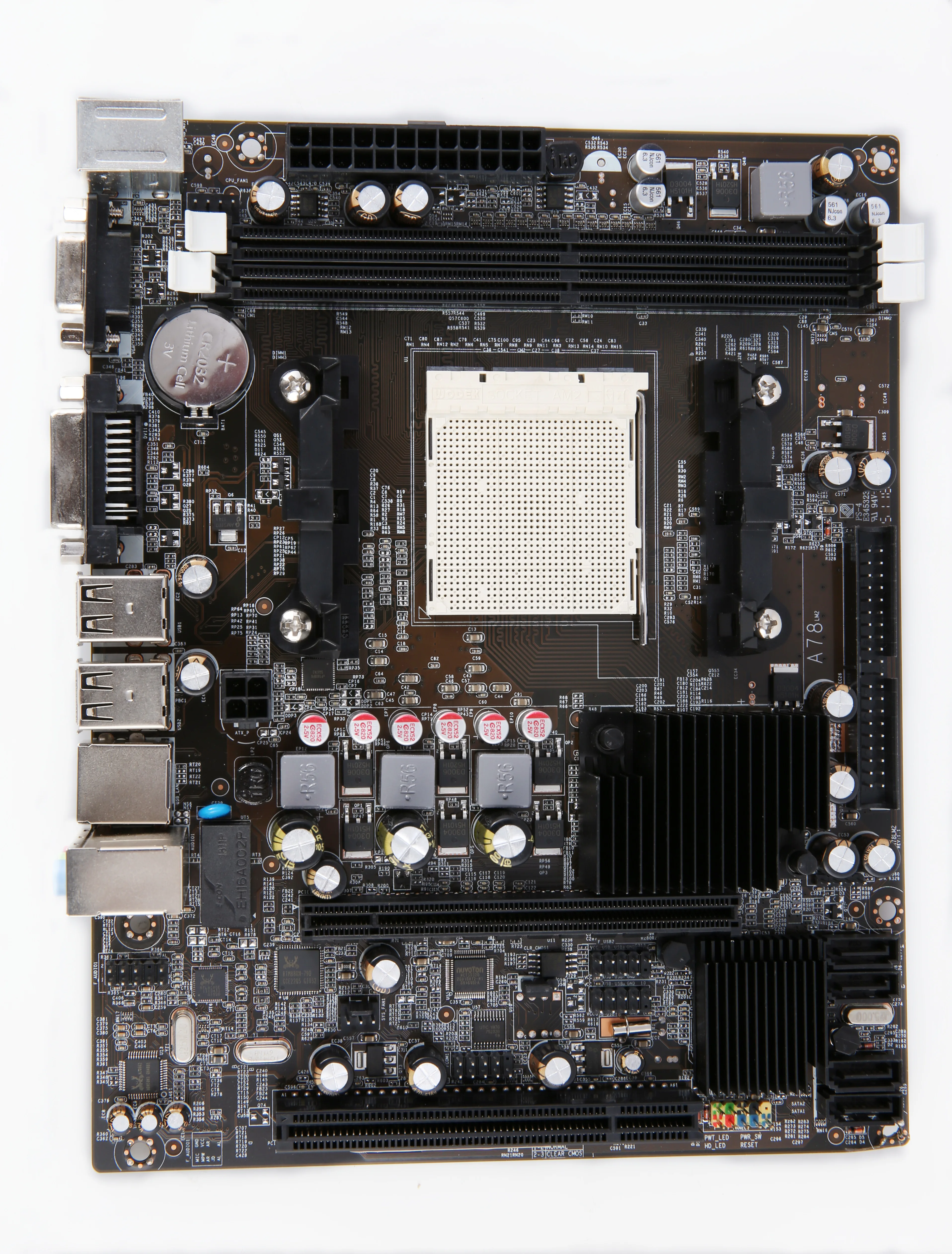 PCWINMAX AMD A780 материнская плата AM2 CPU 2xDDR2 двухканальная Поддержка VGA DVI|Материнские