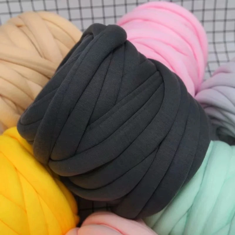 500 г очень толстая крупная пряжа хлопчатобумажная трубчатая мериносовая шерсть