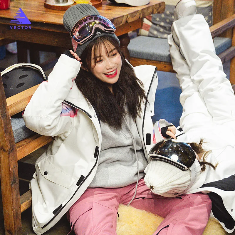 Плотная теплая зимняя Лыжная куртка зимние теплые водонепроницаемые