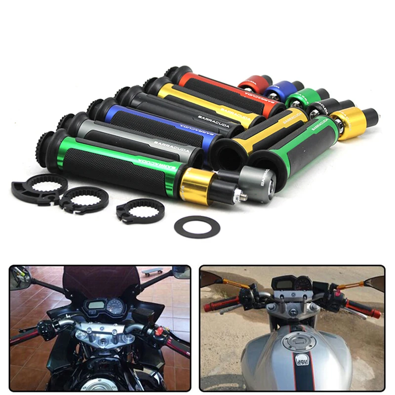 

ALconstar-Motorcycle 7/8'' 22MM Universal Street&Racing CNC Motorcycle Motocross Racing Bike Handlebar Rubber Gel 6 Colors