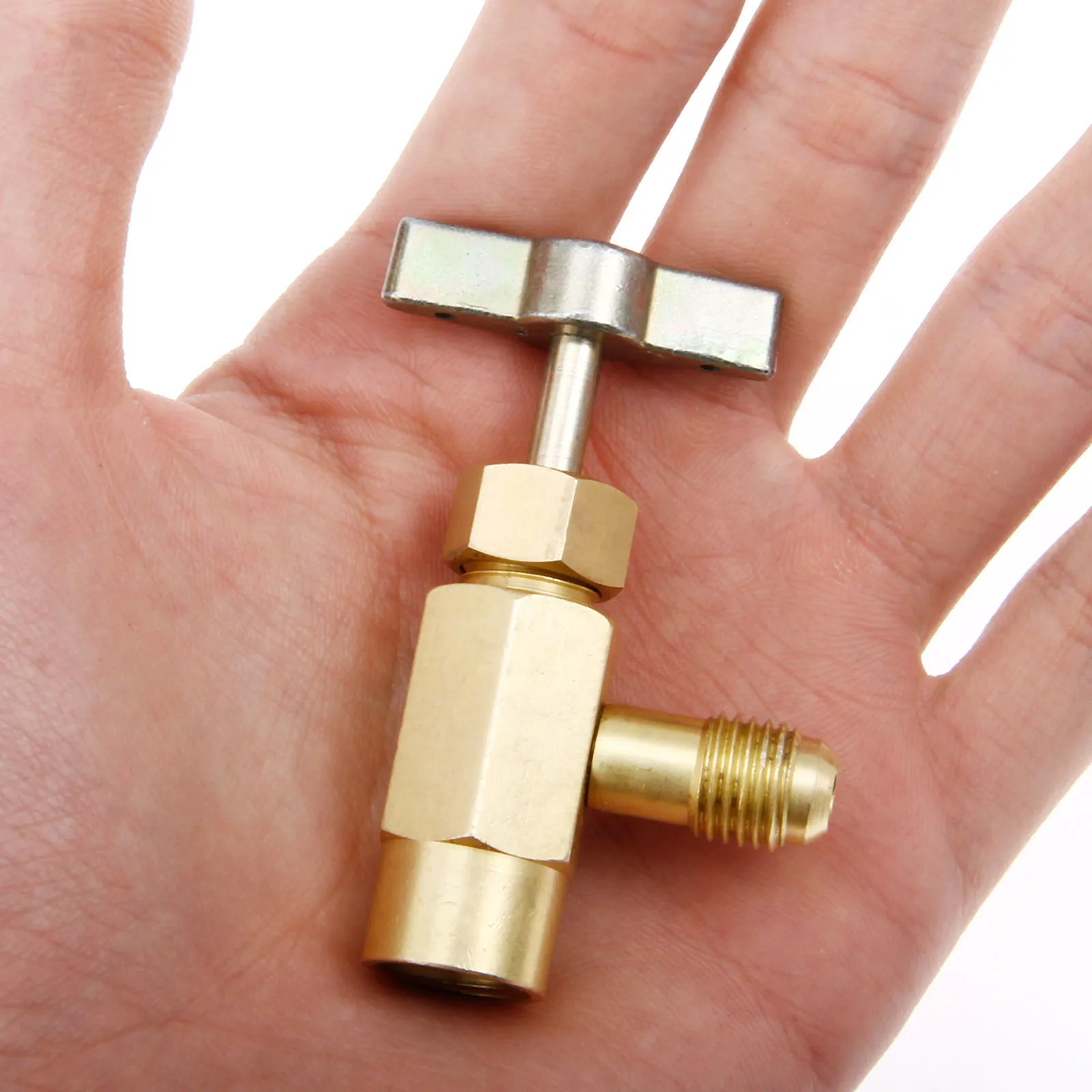 Yetaha 1/4 &quotРезьбовой Адаптер R-1234yf для R12 R22 шланговый клапан имеет 1/2&quot ACME LH