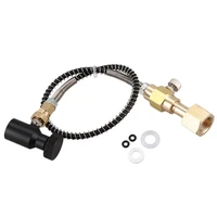 soda club co2 cylinder refill adapter with connection cga320 with reinforce hose and onoff adapter