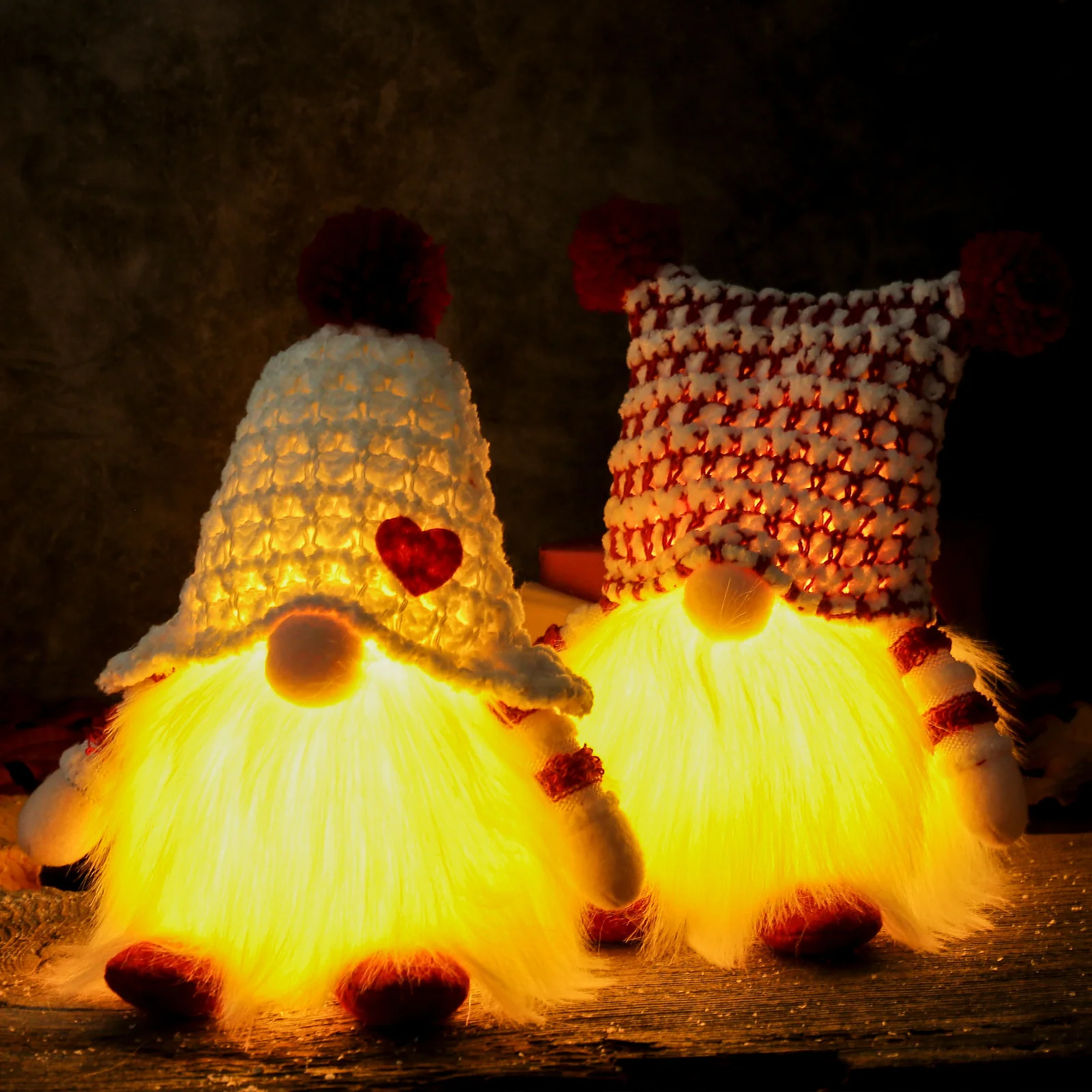 

Decor Glow Plush Toy Christmas Decorations Santa Claus Faceless Plush Doll Window Decoration Christmas Supplies Christmas Style
